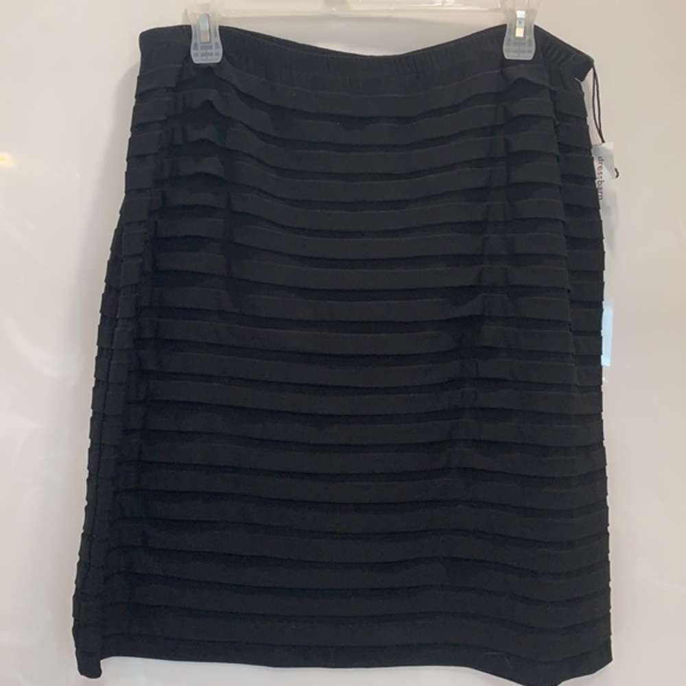 Black Ribbed Skirt